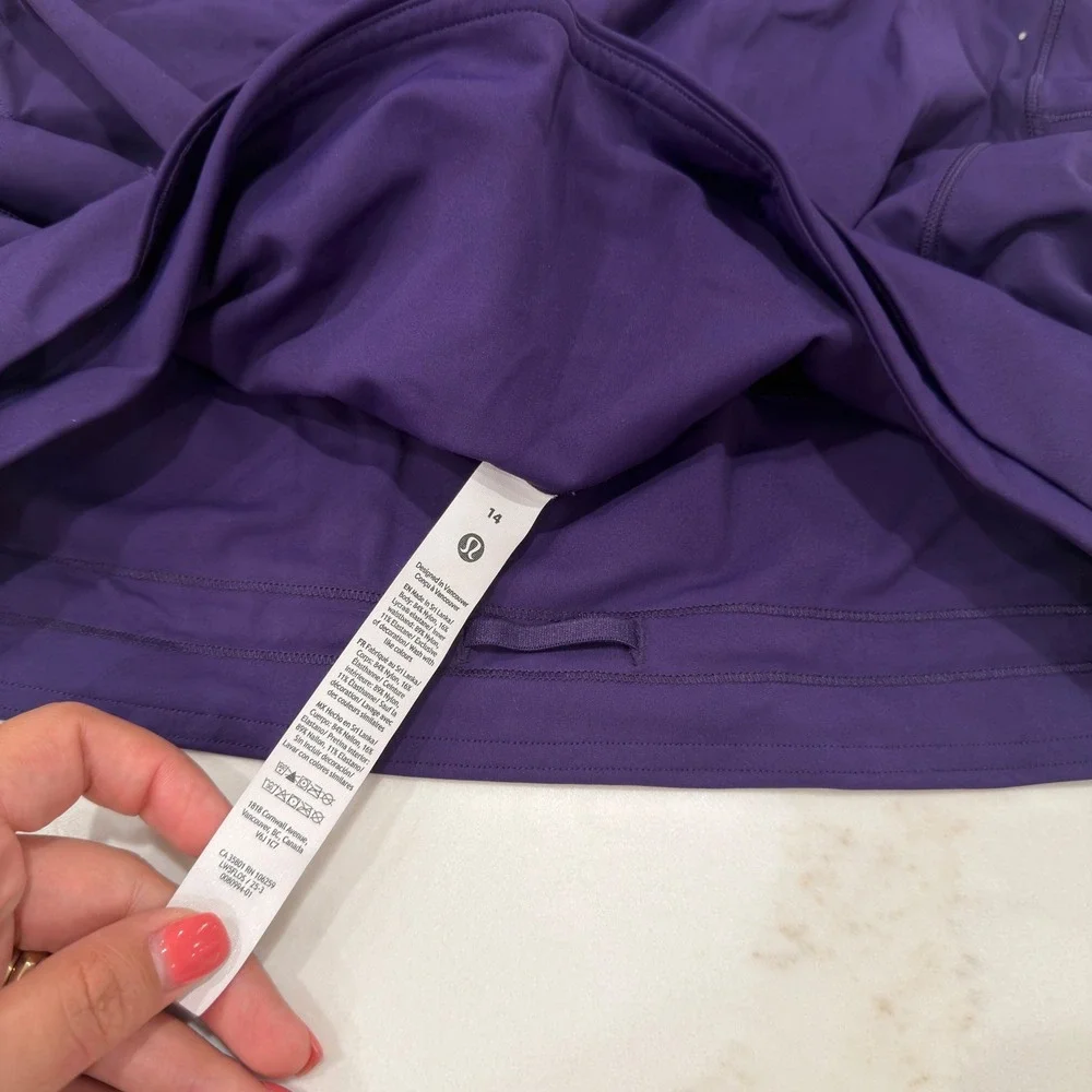 Lululemon Fast and Free High Rise Tight Purple Nulux Running Leggings